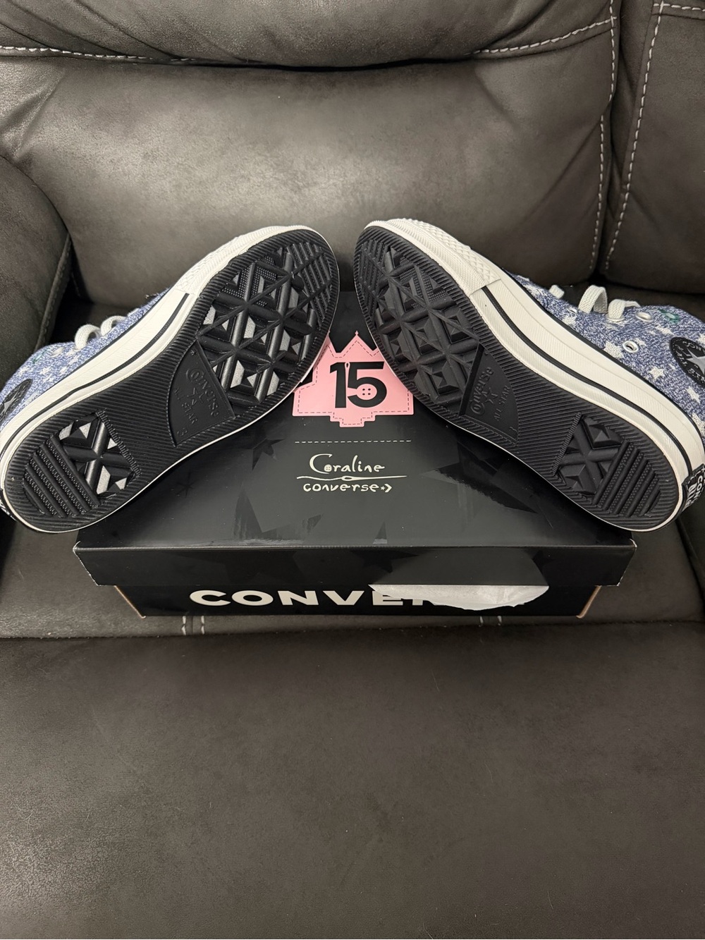 New Converse Chuck Taylor All Star Coraline 15th High Tops W5/M3 - Picture 6 of 6